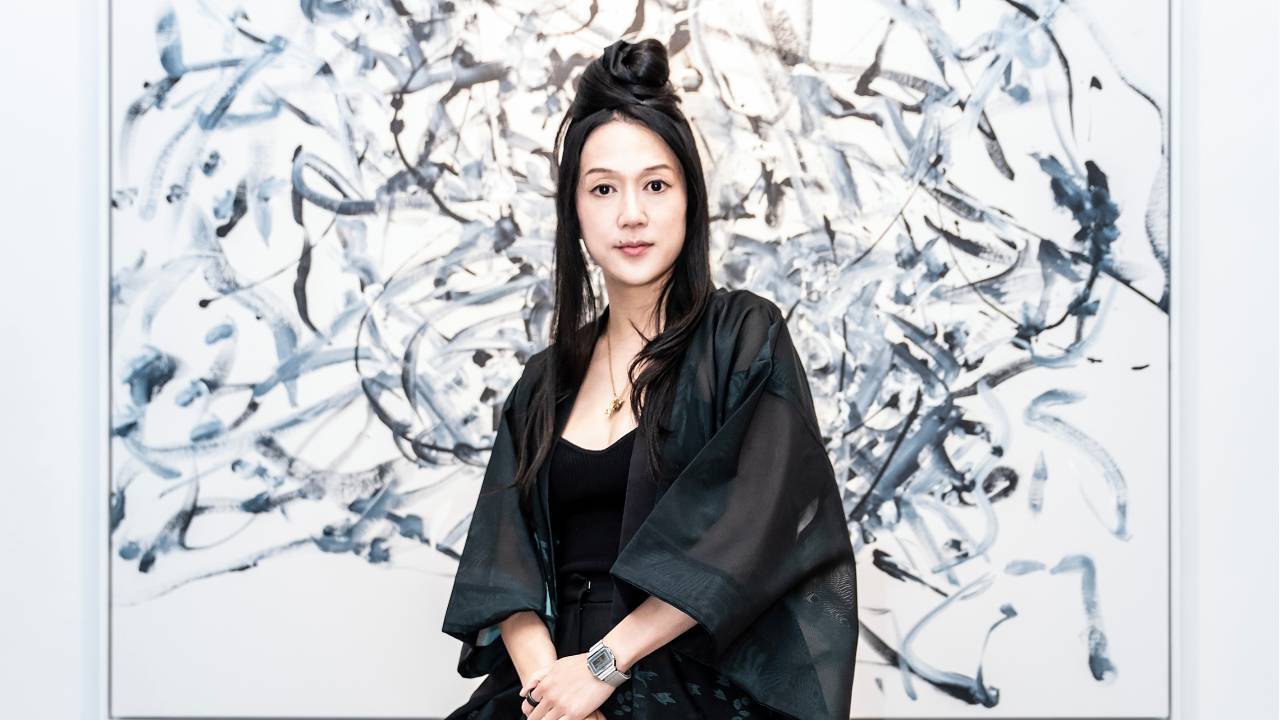 Robotic arm drawing collaborating with human